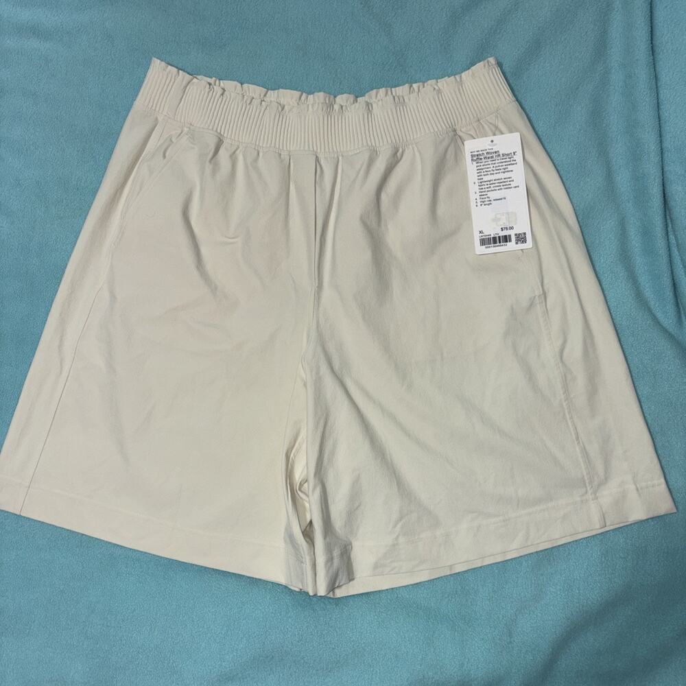 Lululemon Stretch Woven Ruffle Waist HR Short 9” XL, Athleisure, Boho, NWT